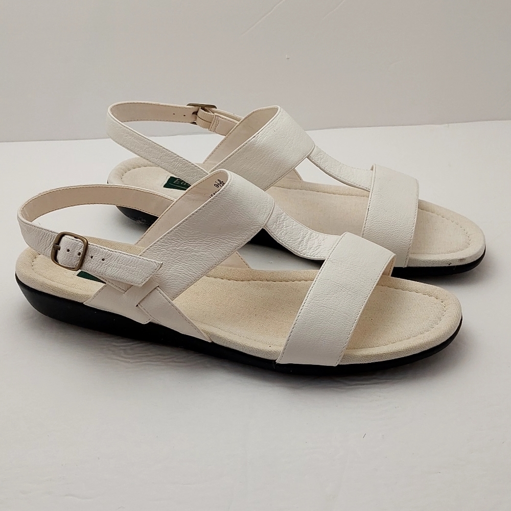 Easy Spirit Woodley White Women's Size 9 1/2 9.5 M Casual Sandles Kashi Kid - Picture 2 of 12